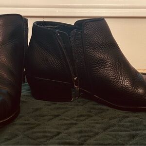 Sam Edelman Black Leather Ankle Booties